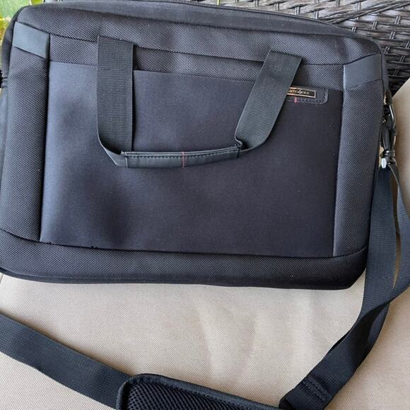 Samsonite black nylon and neoprene laptop bag - Picture 10 of 13
